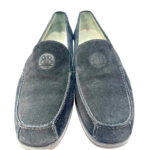 Lorenzo Banfi Milano Suede Loafers Men's 9 Shoe Hand Made Italy Designer ECU - Picture 1 of 9